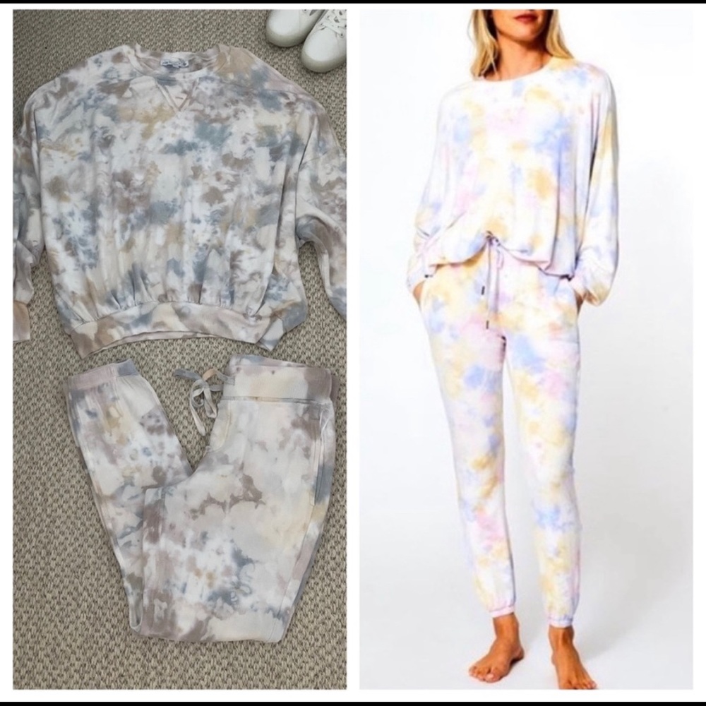 EUC Young, Fabulous and Broke Sweatshirt Sz M and joggers Sz L set